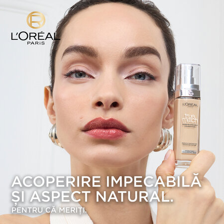 Fond de ten infuzat cu acid hialuronic  2.N Subton Neutru True Match, 30 ml, LOreal 696080