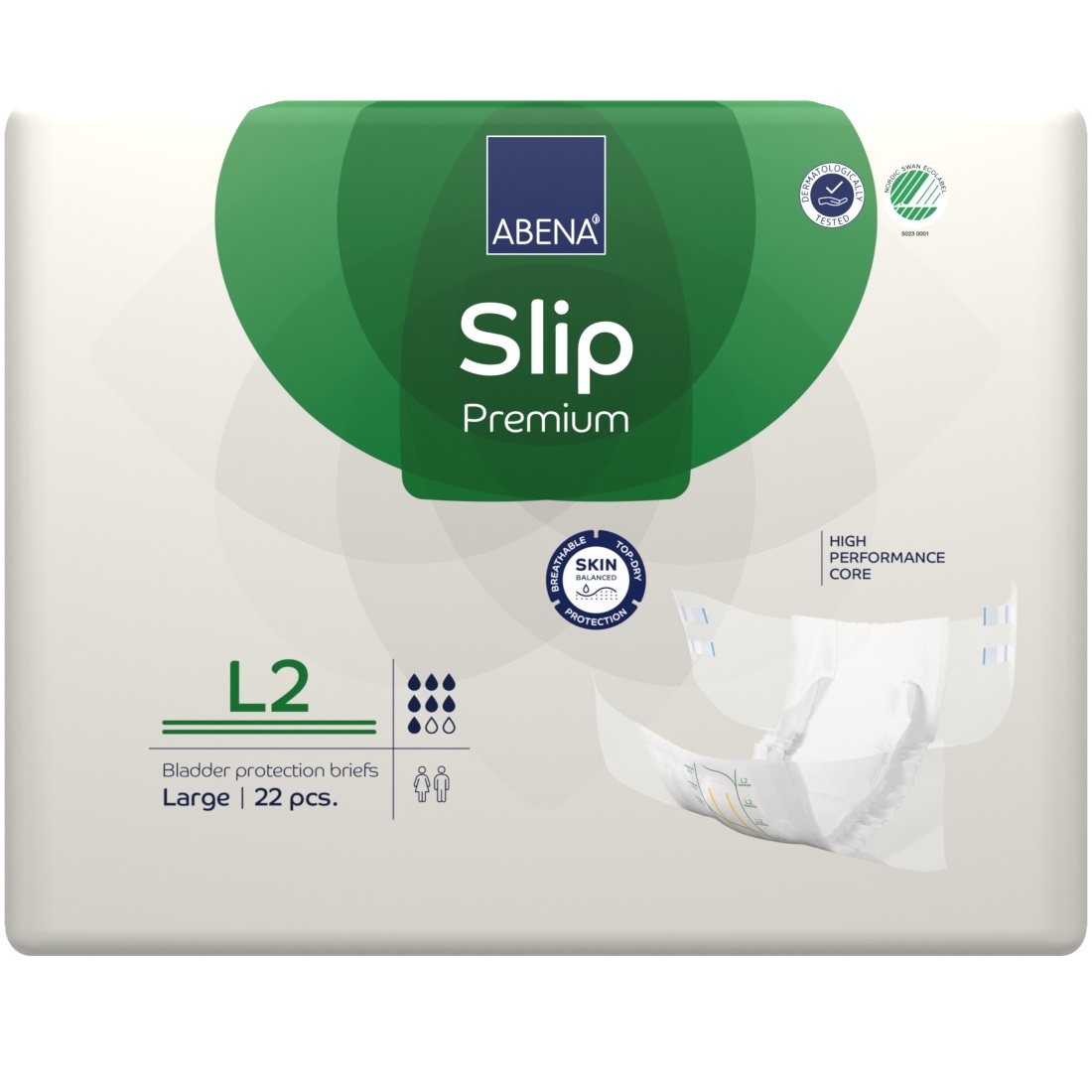 Scutece pentru adulti Slip L2 Premium, 22 bucati, Abena