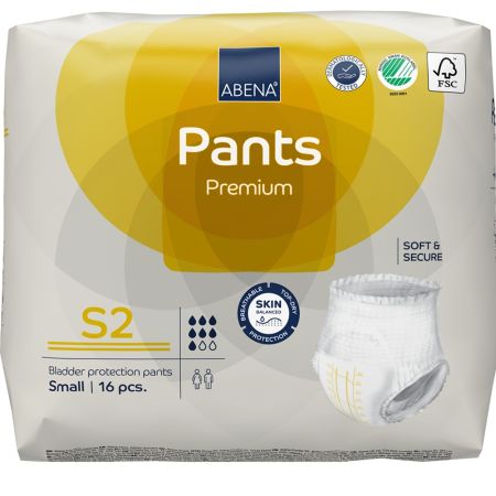 Scutece pentru adulti Pants S2 Premium, 16 bucati, Abena