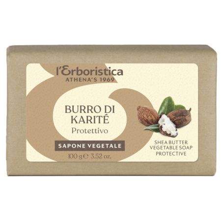 Sapun vegetal vegan cu unt de shea, 100 g, L'Erboristica