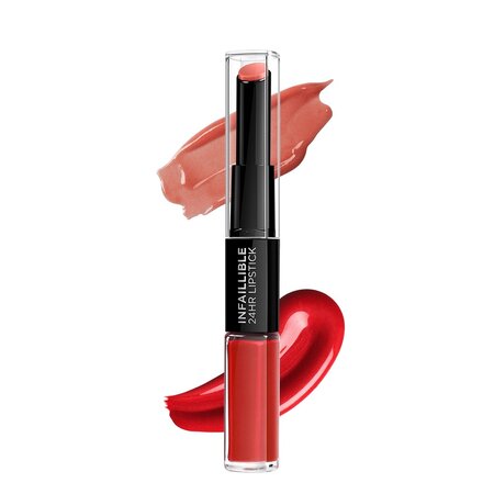 Ruj lichid rezistent la transfer Infaillible 24H 506 Red Infallible, 5.6 ml, LOreal 555655