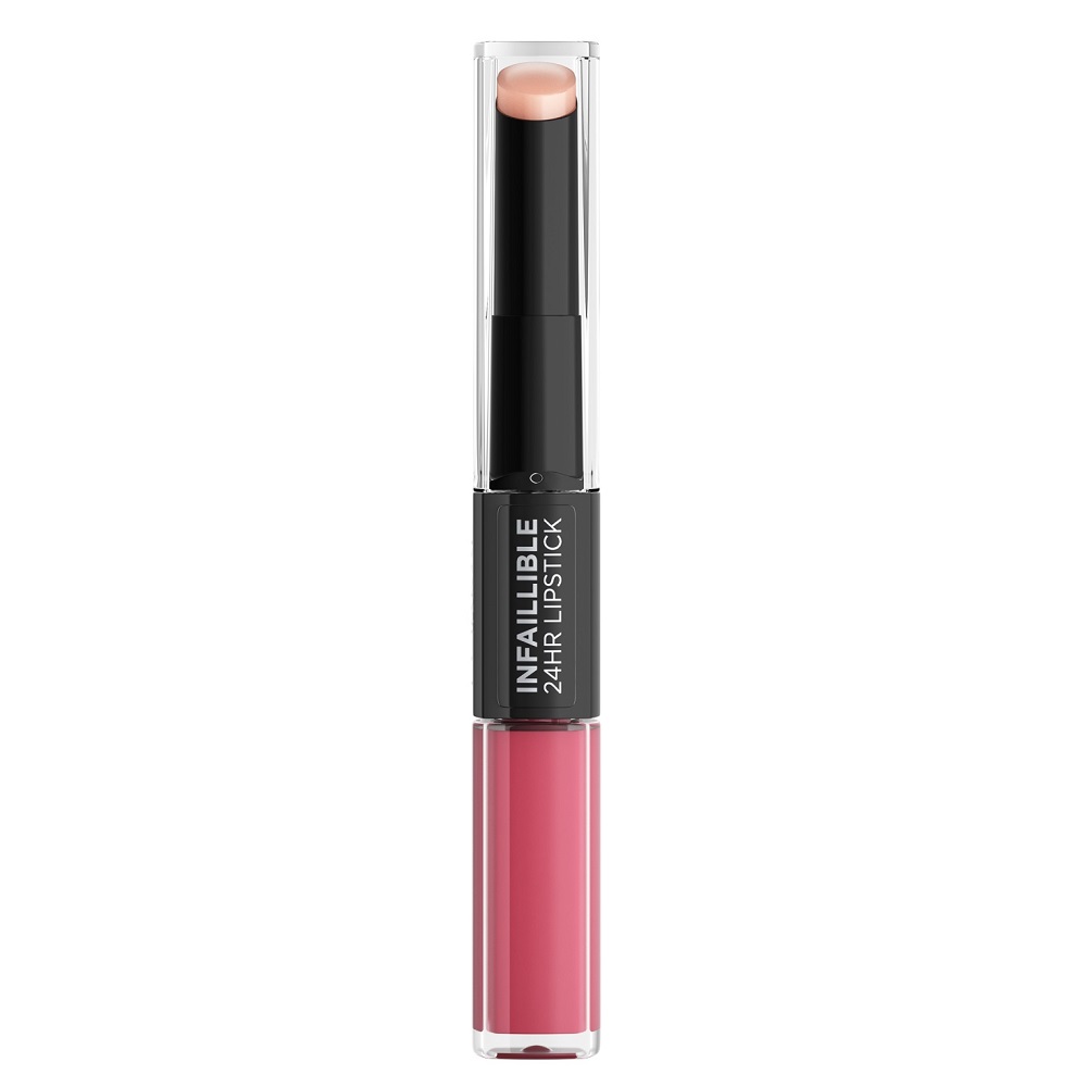 Ruj lichid rezistent la transfer Infaillible Long Lasting Parisian Nudes 804 Metro-Proof Rose, 5.6 ml, LOreal