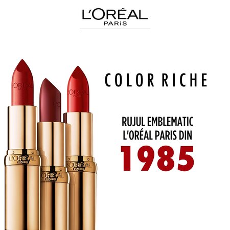 Ruj satinat 108 Brun Cuivre Color Riche, 4.8 g, LOreal 555616