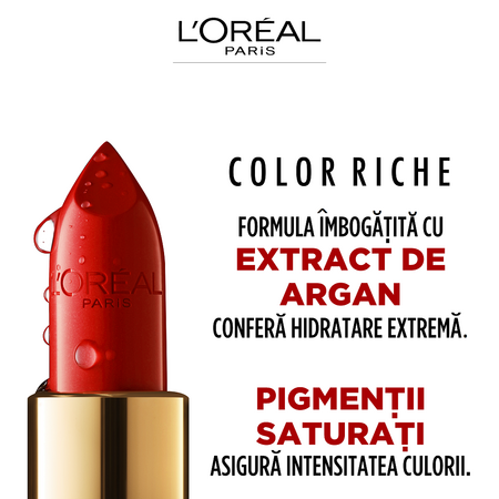 Ruj satinat Color Riche 112 Paris Paris, 4.8 g, LOreal 555627