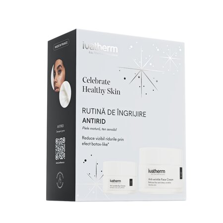 Pachet Crema de fata antirid 50 ml + Crema contur de ochi antirid si anticearcan 15 ml, Ivatherm