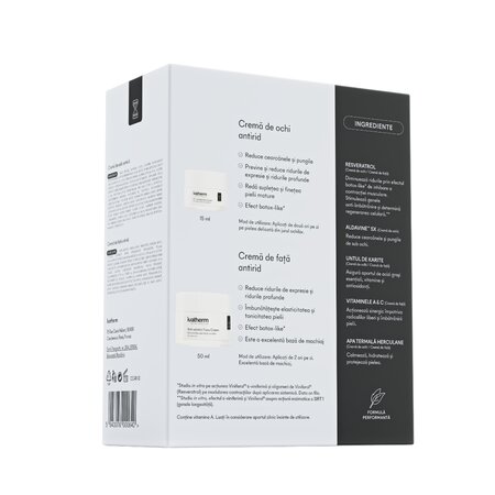 Pachet Crema de fata antirid 50 ml + Crema contur de ochi antirid si anticearcan 15 ml, Ivatherm 756687