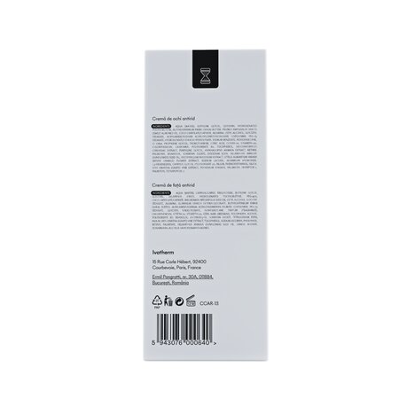 Pachet Crema de fata antirid 50 ml + Crema contur de ochi antirid si anticearcan 15 ml, Ivatherm 756688