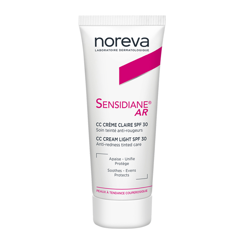 Crema corectoare pentru piele sensibila Sensidiane AR CC, SPF 30, 40 ml, Noreva