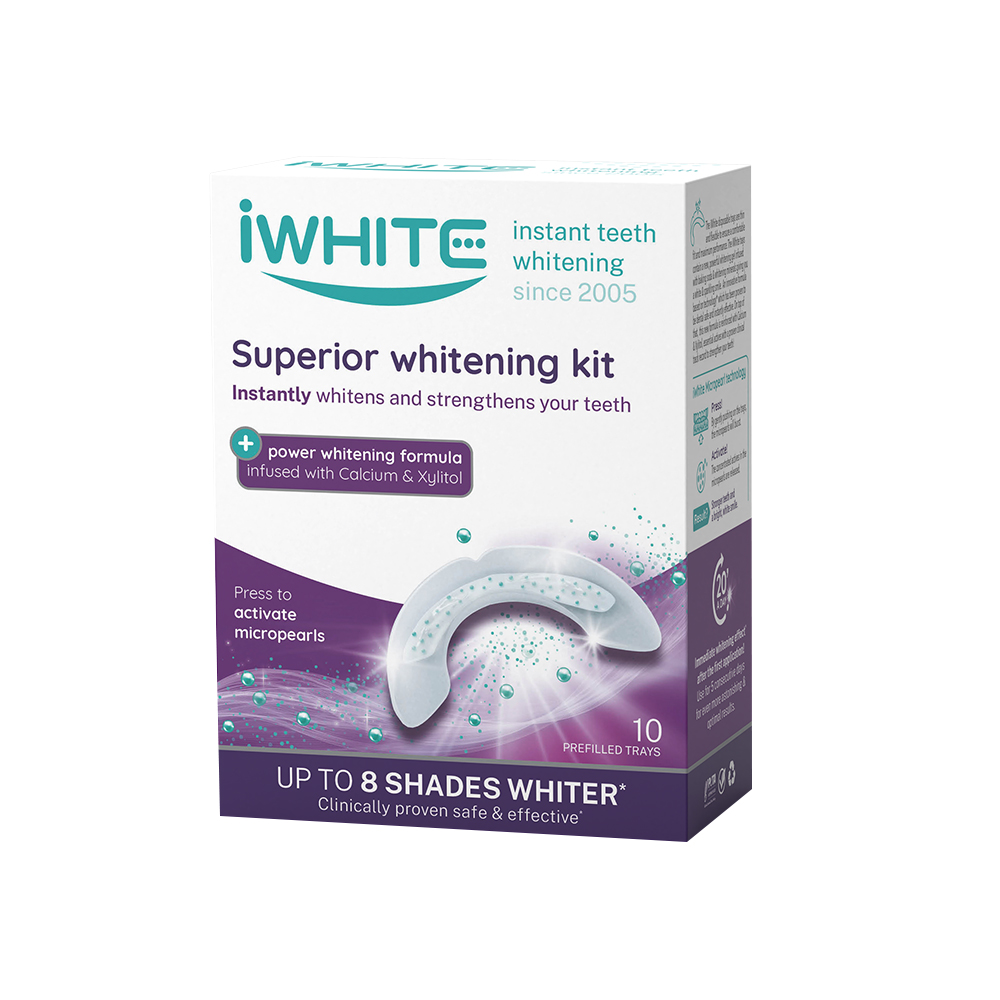 Kit pentru albirea si intarirea dintilor, 10 x 0.8 g, iWhite