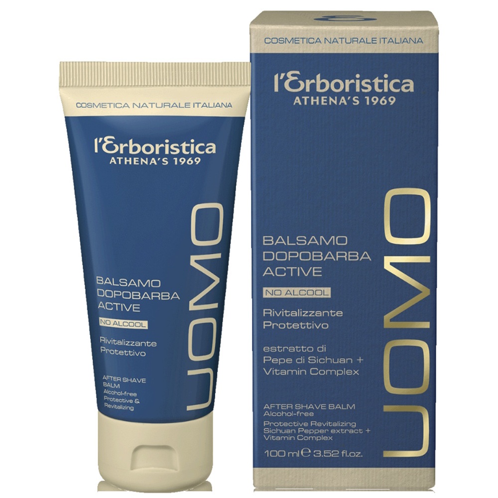 Balsam dupa ras cu extract de piper si complex de vitamine Uomo, 100 ml, L'Erboristica