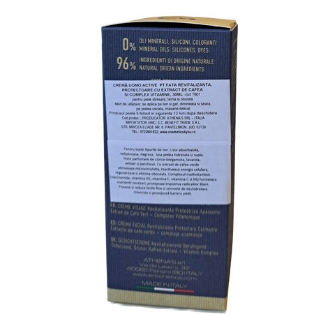 Crema de fata cu extract de cafea si complex de vitamine Uomo, 30 ml, L'Erboristica 711099