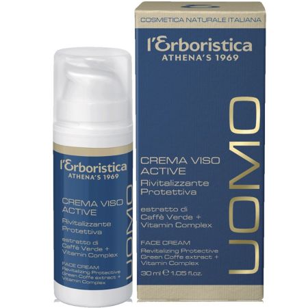 Crema de fata cu extract de cafea si complex de vitamine Uomo, 30 ml, L'Erboristica