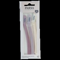 Trimmer colorat pentru sprancene si par facial, 3 bucati, Parsa