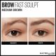 Mascara gel pentru definirea sprancenelor Nuanta 04 Medium Brown Brow Fast Sculpt, 2.8 g, Maybelline 553335