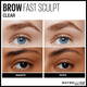 Mascara gel pentru definirea sprancenelor Nuanta 10 Clear Brow Fast Sculpt, 2.8 g, Maybelline 553351