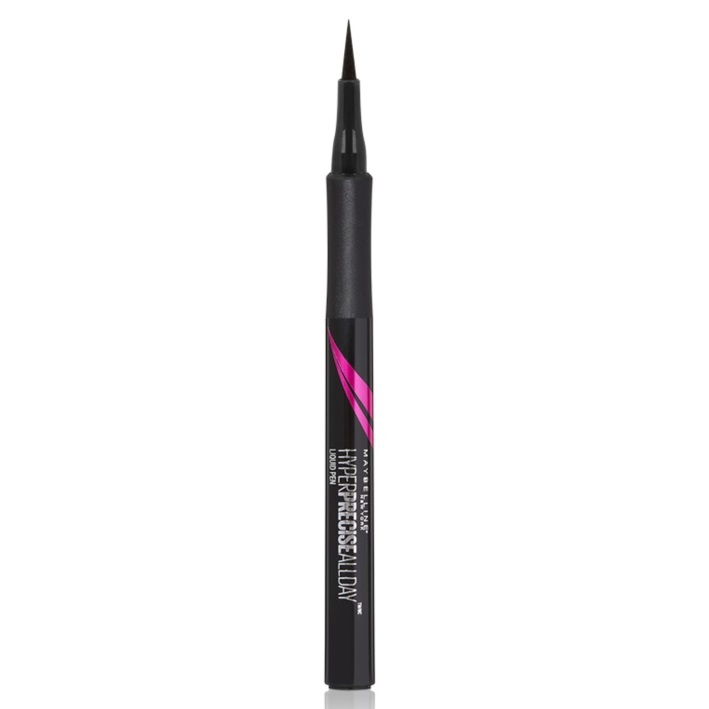 Liner tip carioca rezistent la apa Nuanta Black Hyper Precise All Day, 6 ml, Maybelline