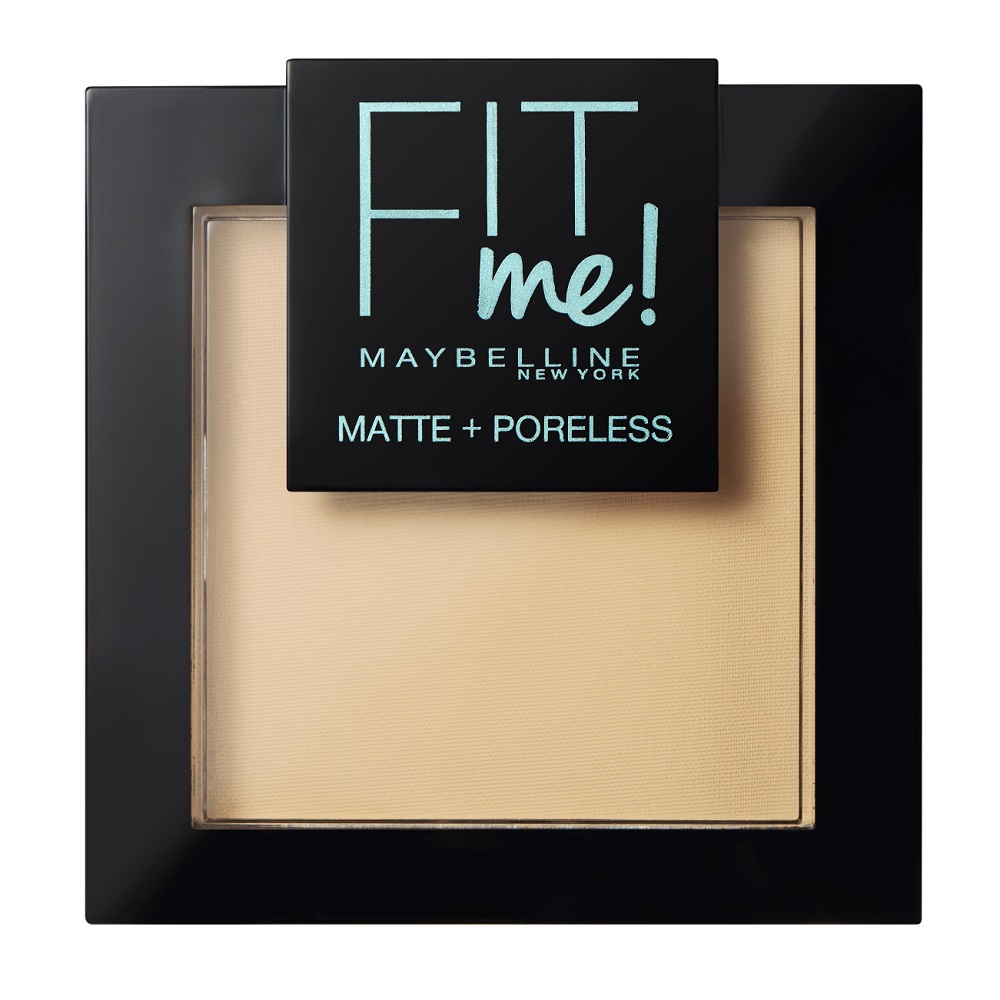 Pudra compacta Nuanta 115 Ivory Fit Me Matte & Poreless, 9 g, Maybelline