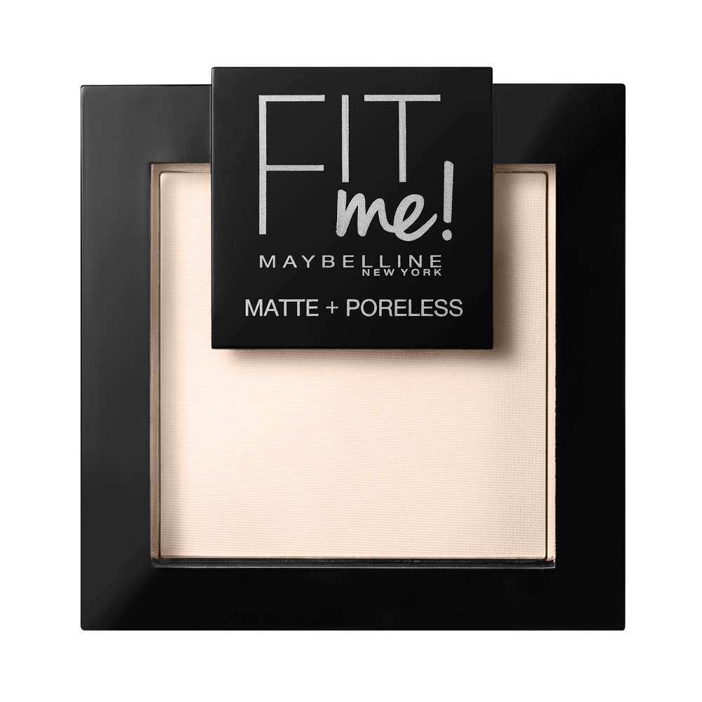 Pudra compacta Nuanta 110 Porcelain Fit Me Matte & Poreless, 9 g, Maybelline