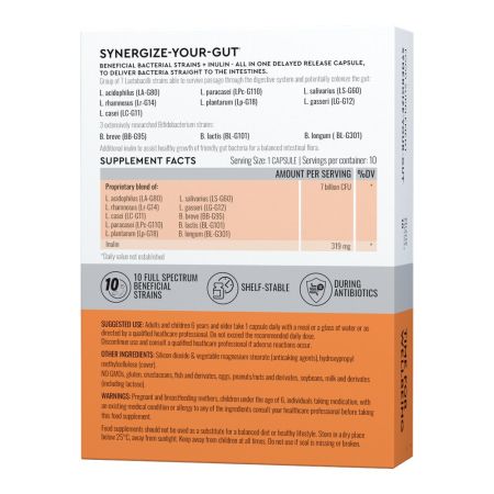 Synergize Your Gut Good Routine, 10 capsule vegetale, Secom 711684