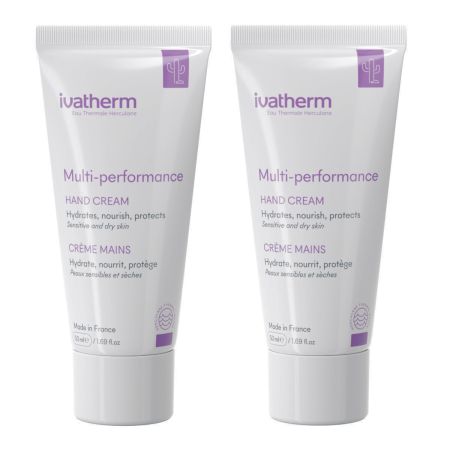 Pachet Crema hidratanta pentru maini Multi-Performance, 50 ml + 50 ml, Ivatherm