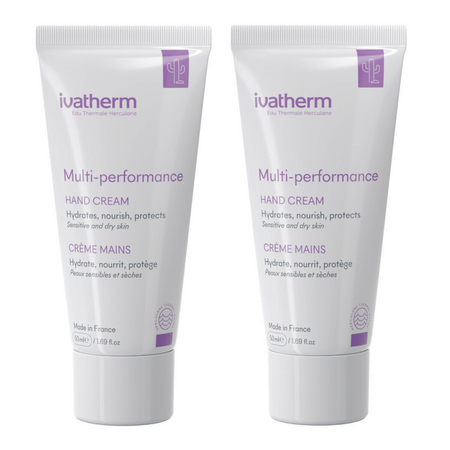 Pachet Crema hidratanta pentru maini Multi-Performance, 50 ml + 50 ml, Ivatherm