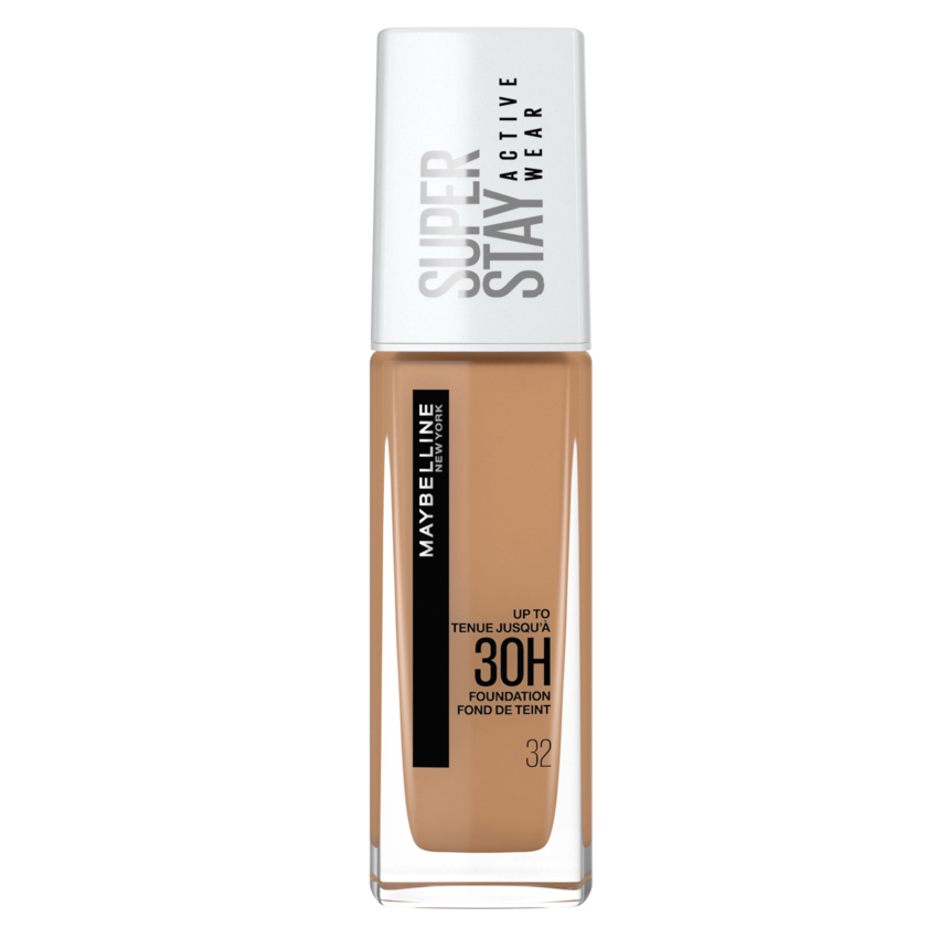 Fond de ten cu acoperire ridicata Nuanta 32 Golden Beige SuperStay Active Wear, 30 ml, Maybelline