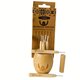 Periute interdentare din bambus cu capac, 0.9mm, 6 bucati, Gingia 553845