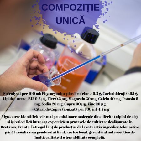 Spirulysat și cupru, 20 fiole, Algosource 697870