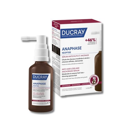 Tratament impotriva caderii parului Neoptide Anaphase, 2 x 50 ml, Ducray 730935