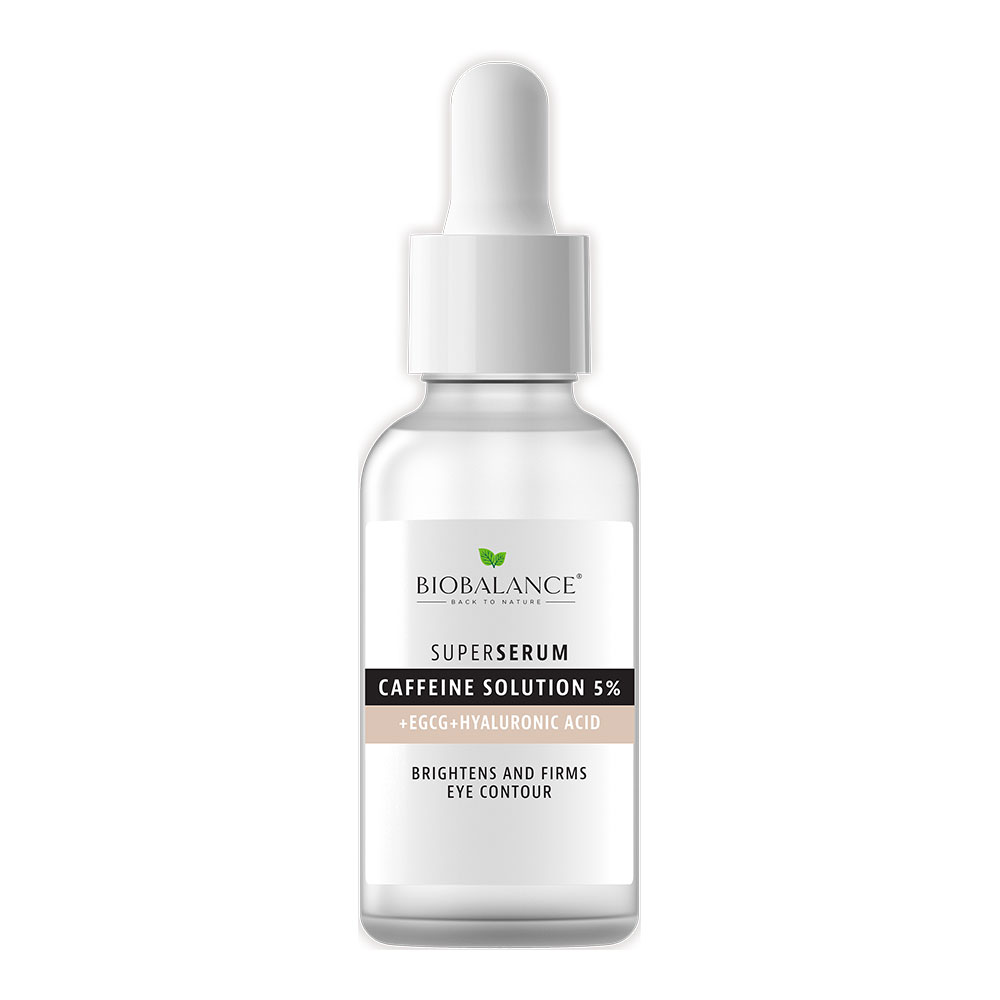 Super Serum Contur Ochi cu Cafeina 5% + EGCG + Acid Hialuronic, 30 ml, Bio Balance