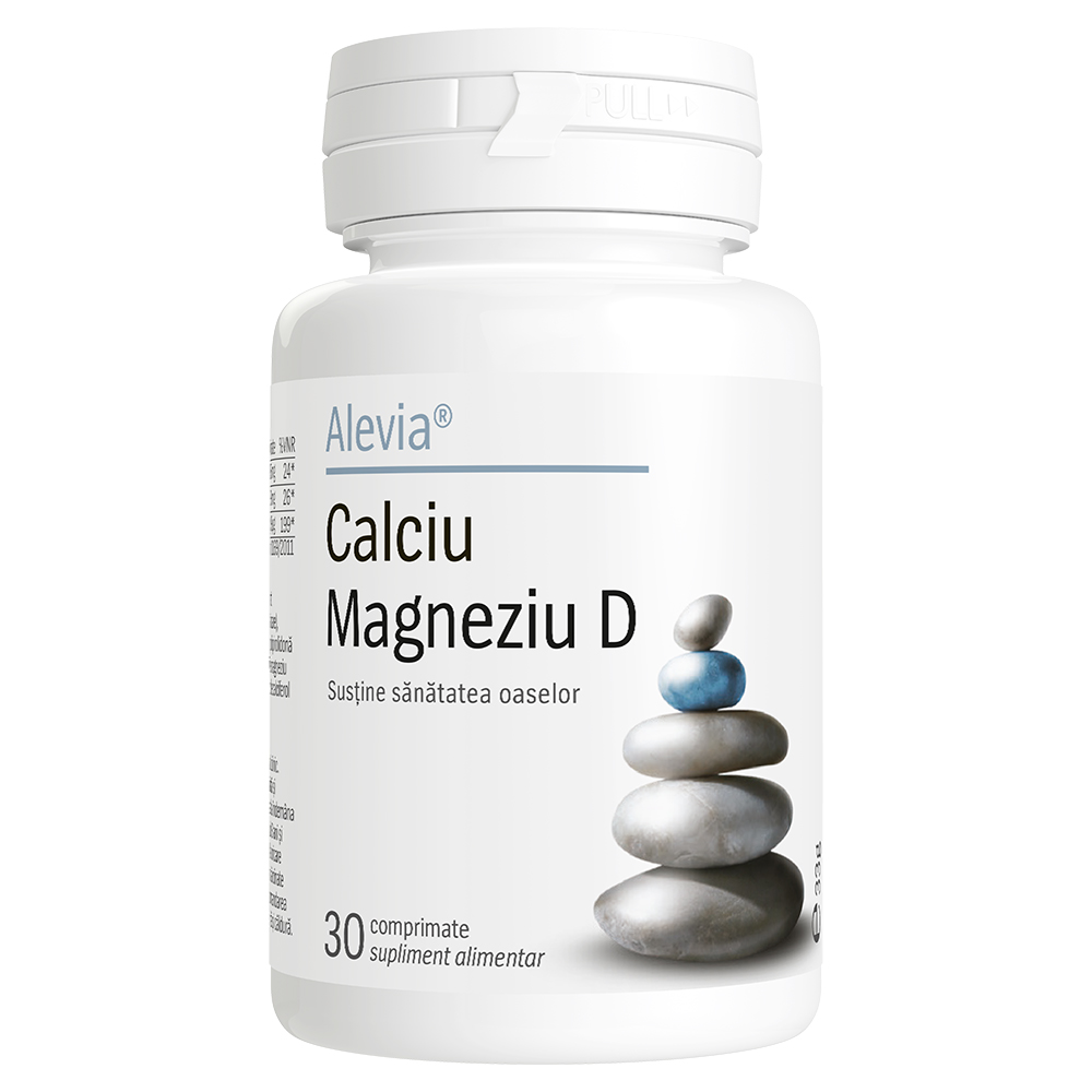Calciu Magneziu D, 30 comprimate, Alevia