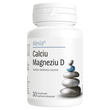 Calciu Magneziu D, 30 comprimate, Alevia