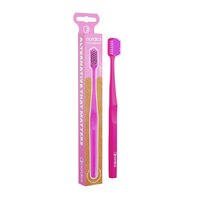 Periuta de dinti pentru adulti din bambus Premium roz, 1 bucata, Nordics