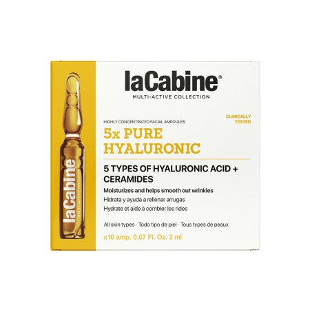 Fiole de fata hidratante 5XPure Hyaluronic, 10 fiole, La Cabine 720012