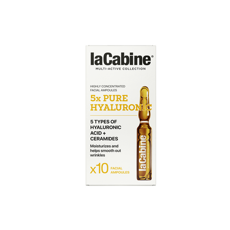 Fiole de fata hidratante 5XPure Hyaluronic, 10 fiole, La Cabine 720014