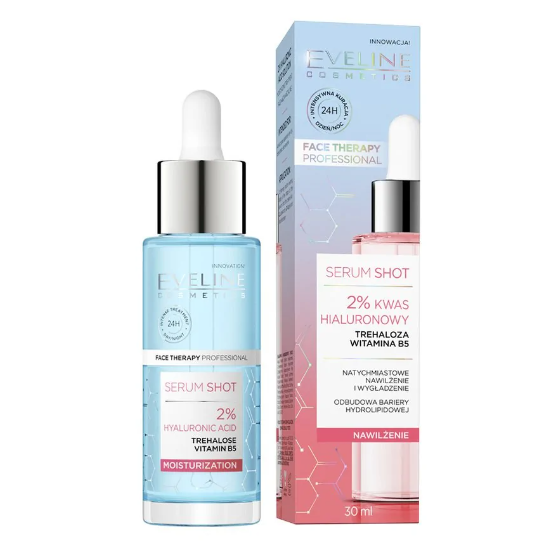 Ser hidratant cu acid hialuronic 2% Serum Shot, 30 ml, Eveline Cosmetics