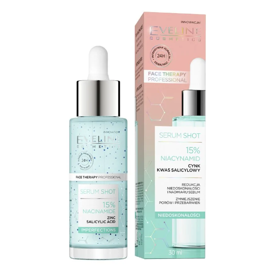 Ser anti-imperfectiuni cu niacinamide 15% Serum Shot, 30 ml, Eveline Cosmetics