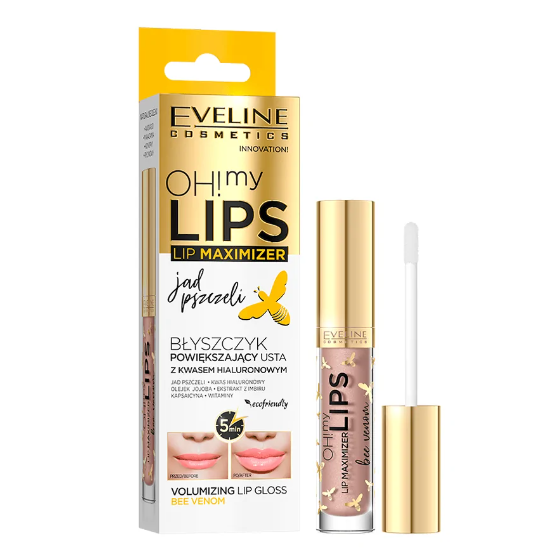 Luciu de buze cu venin de albine Oh! My Lips, 4.5 ml, Eveline Cosmetics