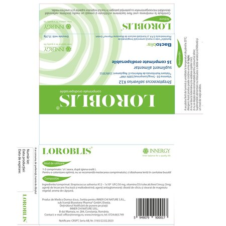 Loroblis, 16 comprimate, Innergy 705981