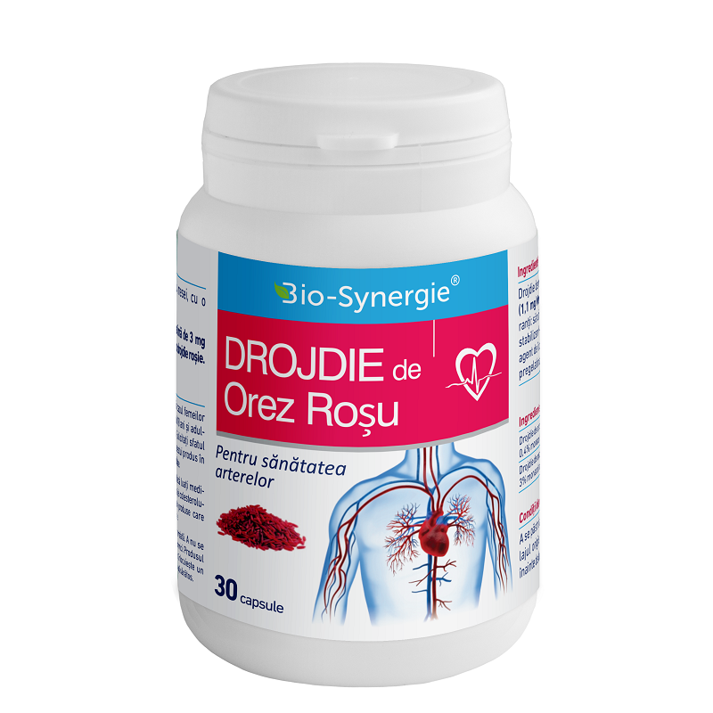 Drojdie de orez rosu, 30 capsule, Bio Synergie