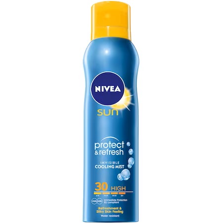 Spray protectie solara cu SPF30 Protect & Refresh Cooling Mist, 200 ml, Nivea Sun