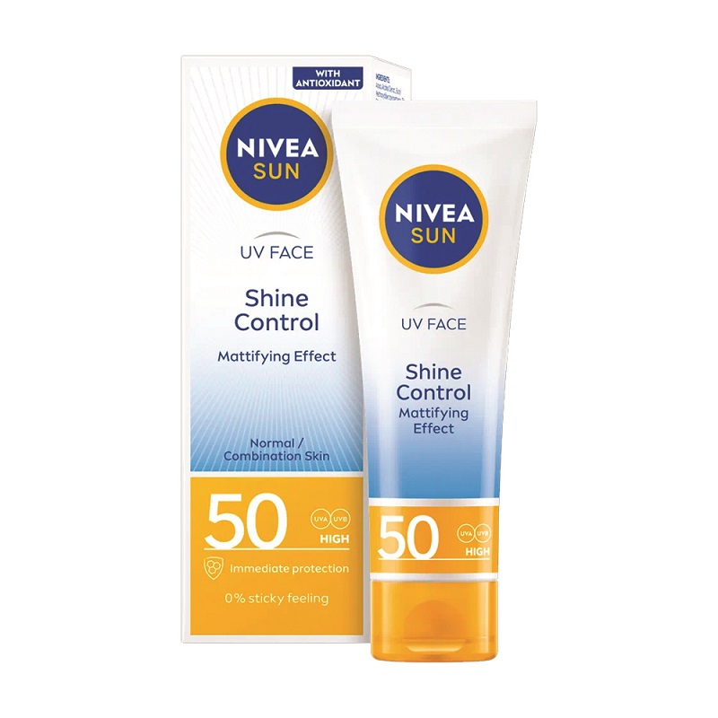 Crema cu SPF50 pentru fata Antiage & Antishine, 50 ml, Nivea Sun