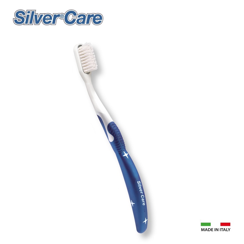 Periuta de dinti hard Albastra + 1 rezerva interschimbabila, Silver Care