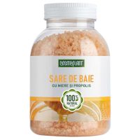 Sare de baie cu miere si propolis, 1000 g, Viorica