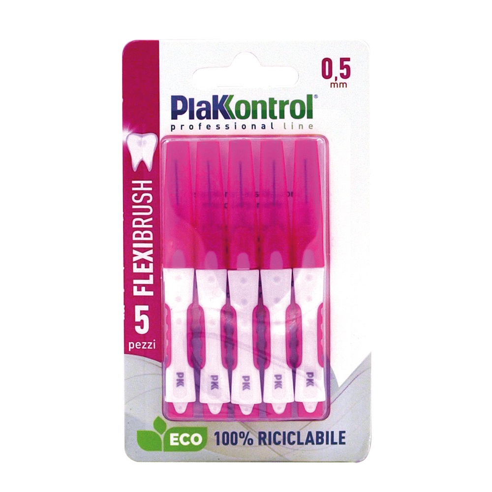 Set periute interdentare Flexibrush PlakKontrol, 0.5 mm, 5 bucati, Ideco