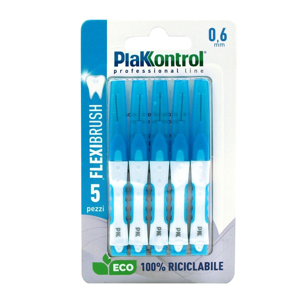 Set periute interdentare Flexibrush PlakKontrol, 0.6 mm, 5 bucati, Ideco