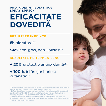 Spray protectie solara pentru copii Photoderm Pediatrics, SPF 50+, 200 ml, Bioderma 737071