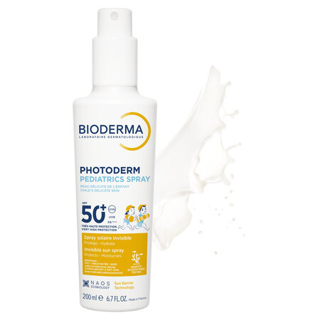 Spray protectie solara pentru copii Photoderm Pediatrics, SPF 50+, 200 ml, Bioderma 737065