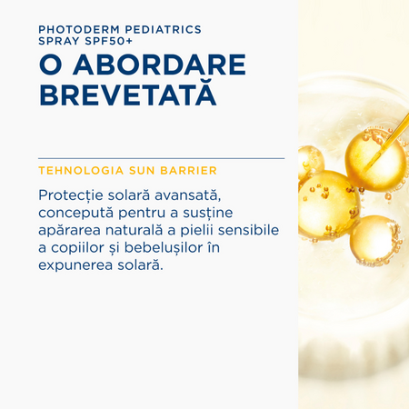 Spray protectie solara pentru copii Photoderm Pediatrics, SPF 50+, 200 ml, Bioderma 737072
