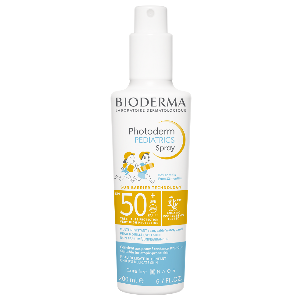 Spray protectie solara pentru copii Photoderm Pediatrics, SPF 50+, 200 ml, Bioderma